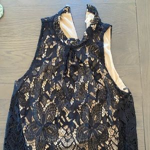3 For $20! Lace top with beige under